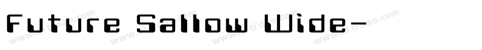 Future Sallow Wide字体转换